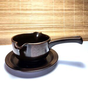 Royal Doulton Marbella Gravy Boat with Stick Handle and Underplate 2 Piece Set